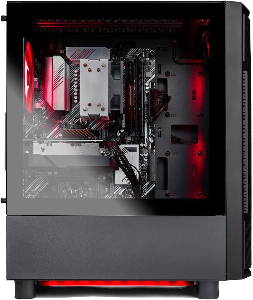 Skytech Gaming Shadow Desktop PC, Intel i5 13400F 2.5 GHz (4.6GHz), AMD RX 9060XT 8GB, 1TB NVMe SSD, 32GB DDR5 RAM 5200 RGB, 650W Gold PSU, Wi-Fi, Win 11