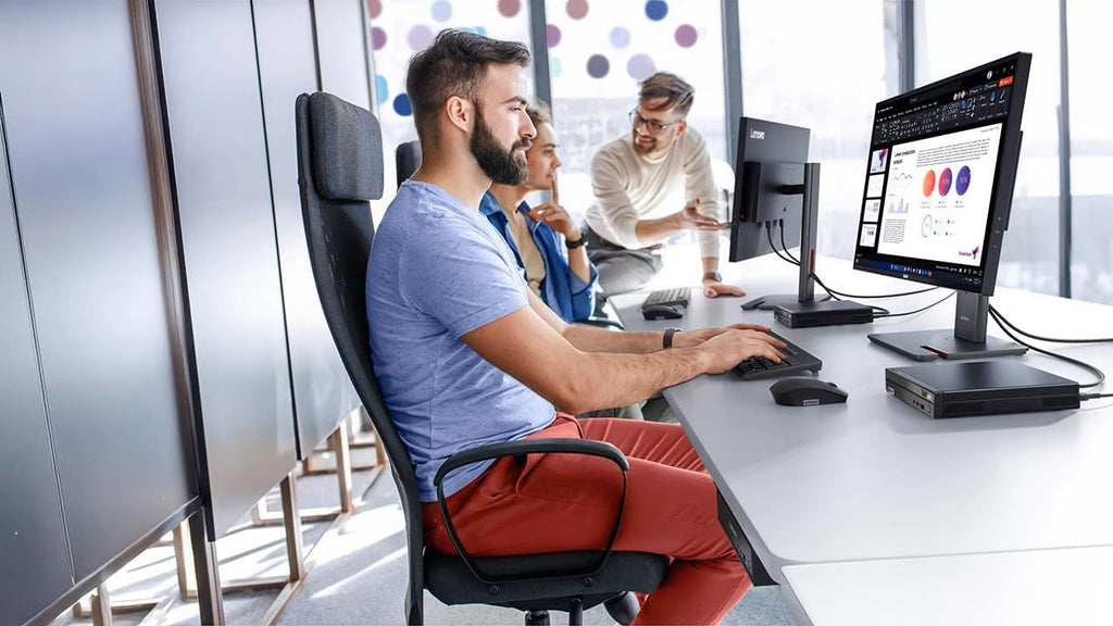 Lenovo ThinkCentre neo 50q Gen 4 Mini Desktop Computer, 8-core Intel Core i5-13420H, 16GB RAM, 1TB SSD, Display Port + HDMI, WiFi 6, RJ-45, USB-C, Wired Keyboard & Mouse, Windows 11 Pro