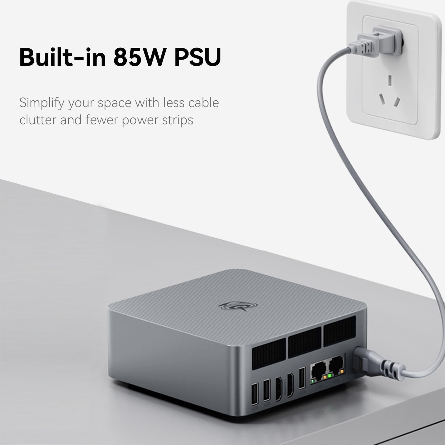 Beelink EQR6 Mini PC, AMD Ryzen 5 6600U(Up to 4.5GHz) 6C/12T, Mini Desktop Computer 24GB LPDDR5 RAM 500GB NVMe SSD, Mini Gaming PC 4K@60Hz Dual Display/BT5.2/WiFi 6 for Office/Gaming/Home