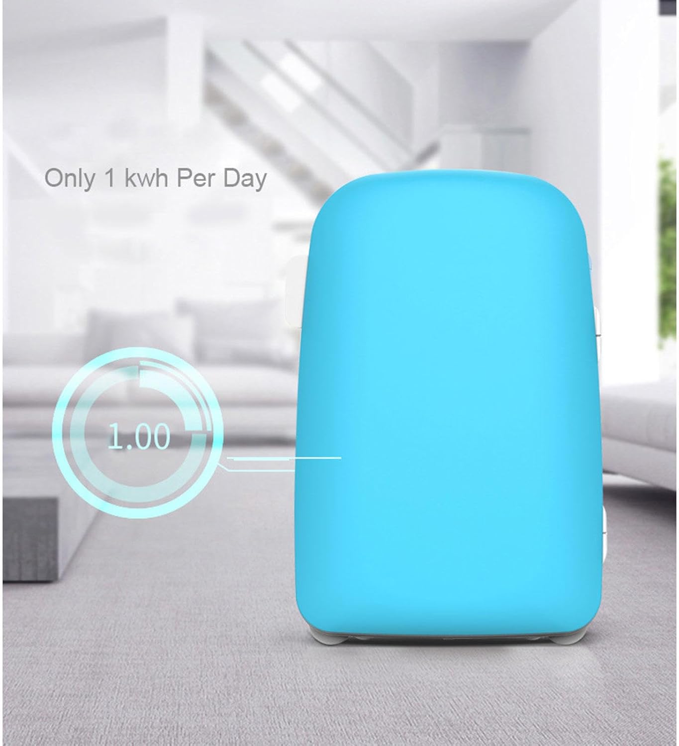 Mini Fridge Electric Cooler and Warmer for Car 12V DC/220VAC Car Refrigerator 25 Liter Capacity Portable Car Fridge for Skincare, Beverage, Food, Home, Office,White