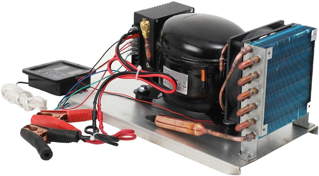12V-24V DC Car Refrigeration Air Compressor Fridge Freezer Natural Cooling/Air-cooled BD25HC With Temperature Controller
