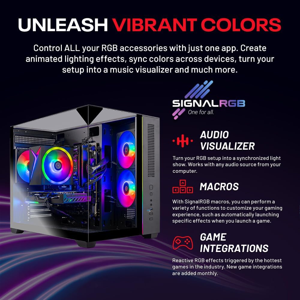 Skytech Gaming Crystal Desktop PC, Intel Ultra 5 245K 4.2 GHz (5.2 GHz Turbo), AMD RX 9060 XT 16GB, 1TB Gen4 NVMe SSD, 32GB DDR5 RAM 5600 RGB, 650W Gold PSU, Wi-Fi, Win 11