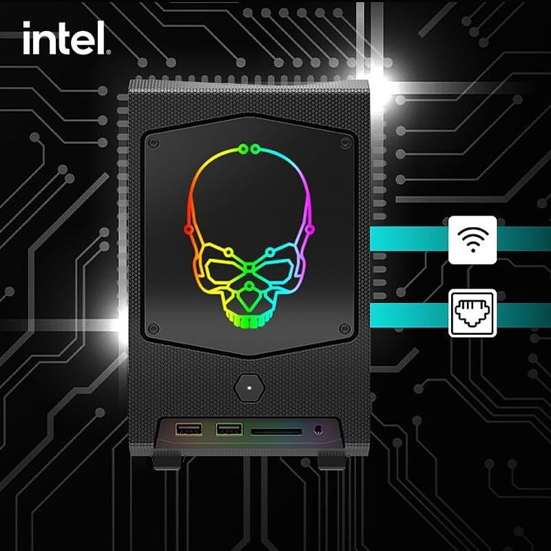Intel NUC 11 Extreme Kit NUC11BTMi7 Home & Business Mini Computer Core i7 Gaming PC Desktop, 8-Core, 16GB RAM 1TB SSD,UHD, WiFi, Bluetooth, HDMI, USB 3.1, SD Card, Black, Win 11 Pro