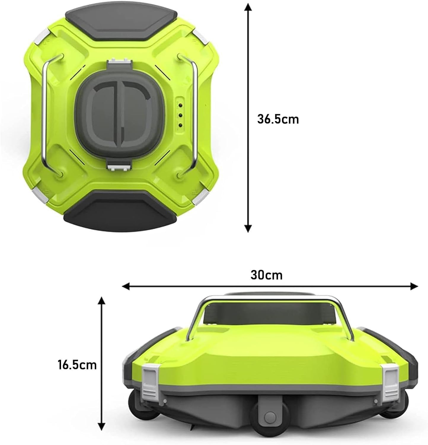 Cordless Robotic Pool Cleaner, Robotic Pool Cleaners, Robotic Pool Cleaner Cordless Pool Vacuum Fully Automatic Swimming Pool Cleaning Robot White for Above/In-Ground Pools