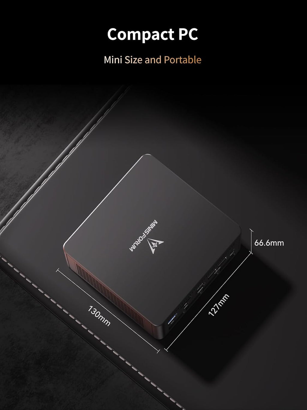MINISFORUM UM890 Pro Mini PC AMD Ryzen 9 8945HS(8C/16T, up to 5.2GHz) Barebone Version, 2xUSB4(PD 8K)|1xHDMI|1xDP Four Outputs, 2X RJ45, BT5.2 4xUSB3.2 AMD Radeon 780M Graphics Micro Computer