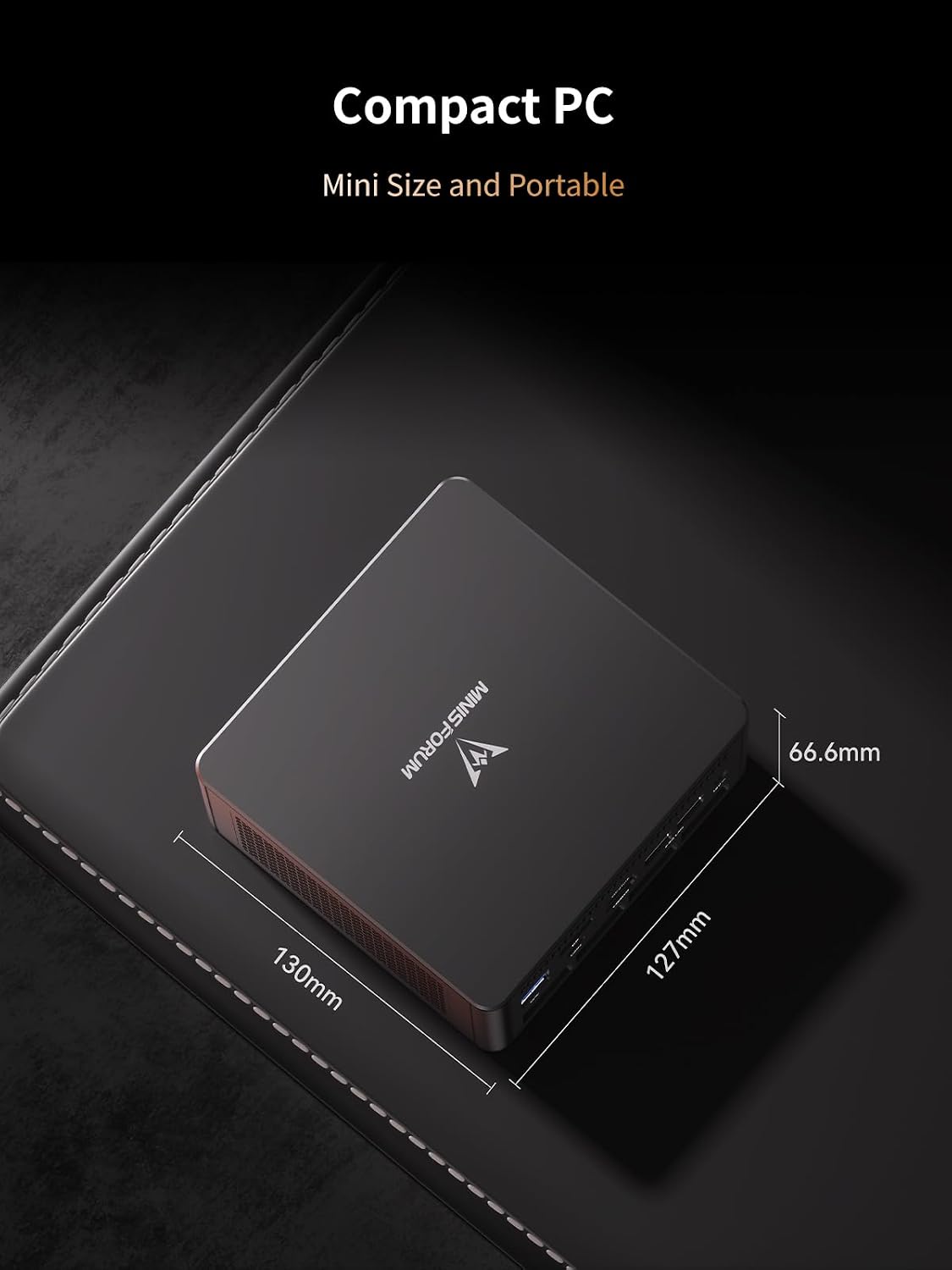 MINISFORUM UM890 Pro Mini PC AMD Ryzen 9 8945HS(8C/16T, up to 5.2GHz) Barebone Version, 2xUSB4(PD 8K)|1xHDMI|1xDP Four Outputs, 2X RJ45, BT5.2 4xUSB3.2 AMD Radeon 780M Graphics Micro Computer