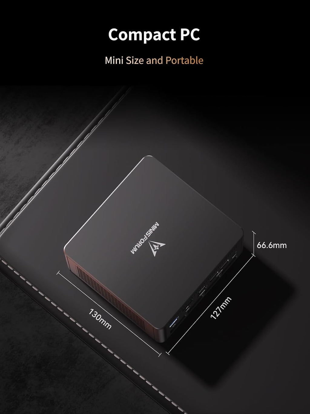 MINISFORUM UM890 Pro Mini PC AMD Ryzen 9 8945HS(8C/16T, up to 5.2GHz) 32G DDR5 512G PCIe4.0 SSD, 2xUSB4(PD 8K)|1xHDMI|1xDP Four Outputs, 2xRJ45, BT5.2 4xUSB3.2 AMD Radeon 780M Graphics Micro Computer