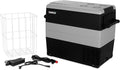Camco 51518 CAM-550 Portable Refrigerator, AC 110V/DC 12V Compact Fridge/Freezer, 55-Liter - Keeps Food and Drinks Cold While On-The-Go - Ideal for Road Trips, RVing, Camping, Boating and Tailgating , Black
