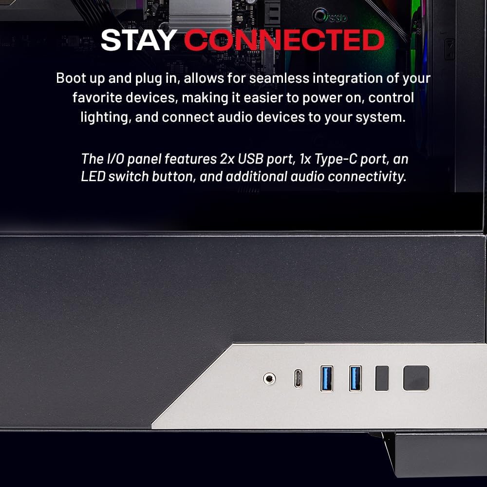 Skytech Gaming Nebula 2 Gaming PC, AMD Ryzen 7 5700 3.7GHz, NVIDIA RTX 5060 Ti 8GB VRAM, 1TB NVMe SSD, 16GB DDR4 RAM 3200, 650W Gold PSU, WI-FI 5, Windows 11, Desktop