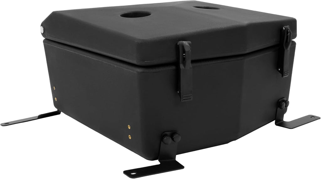 Insulated Cooler Trunk Storage Box Compatible with 2020+ Kawasaki Teryx KRX 1000 30 Liter Capacity Two Built-in Cup Holders Plastic+Steel