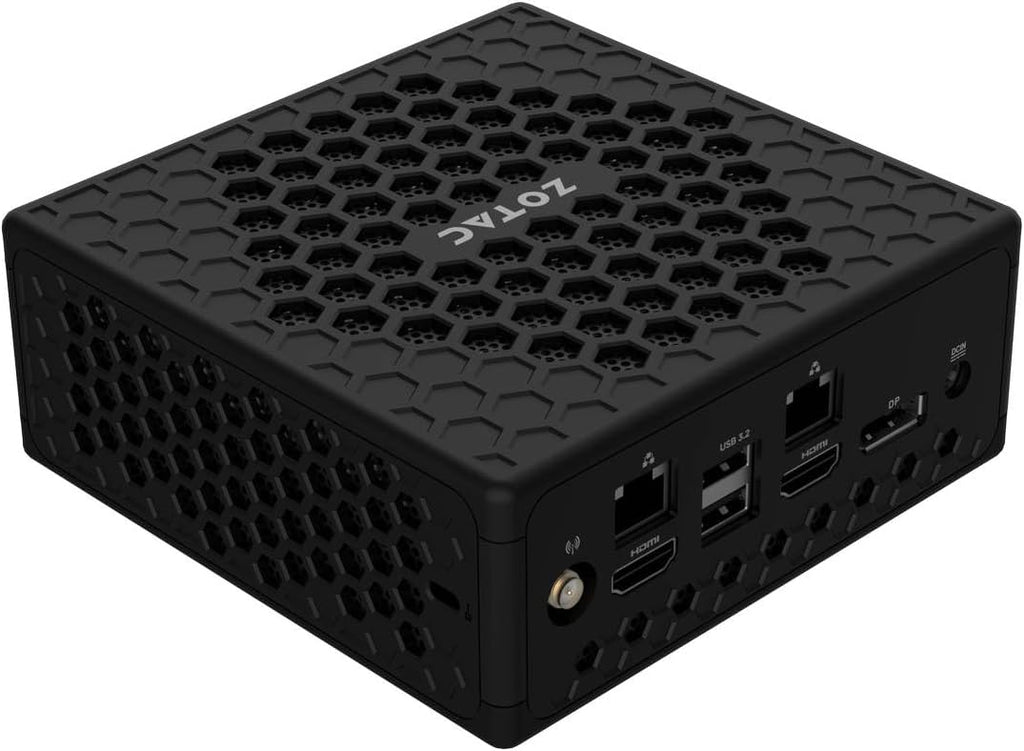 ZOTAC ZBOX CI337 Nano Fanless Silent Mini PC Intel Processor N100, Intel UHD Graphics, HDMI, DisplayPort, No Memory/Storage/OS Barebones System, ZBOX-CI337NANO-BE/BE1/J/U/K/AUS