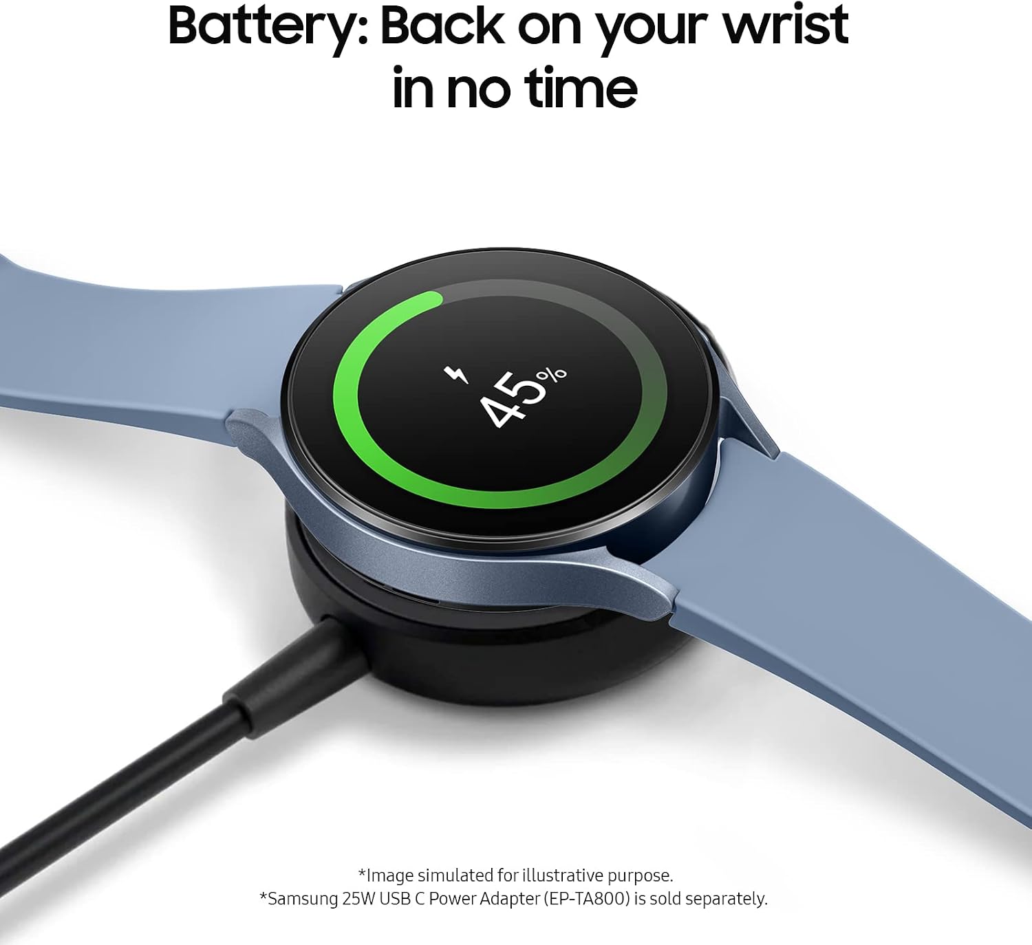 SAMSUNG Galaxy Watch 5 40mm Bluetooth Smartwatch w/Body, Health, Fitness and Sleep Tracker, Improved Battery, Sapphire Crystal Glass, Enhanced GPS Tracking, US Version, Gray