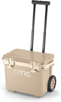 RTIC 22 QT Ultra-Light Wheeled Cooler with Handle, Hard Insulated Portable Ice Chest Box for Beach, Drink, Beverage, Camping, Picnic, Fishing, Boat, Barbecue