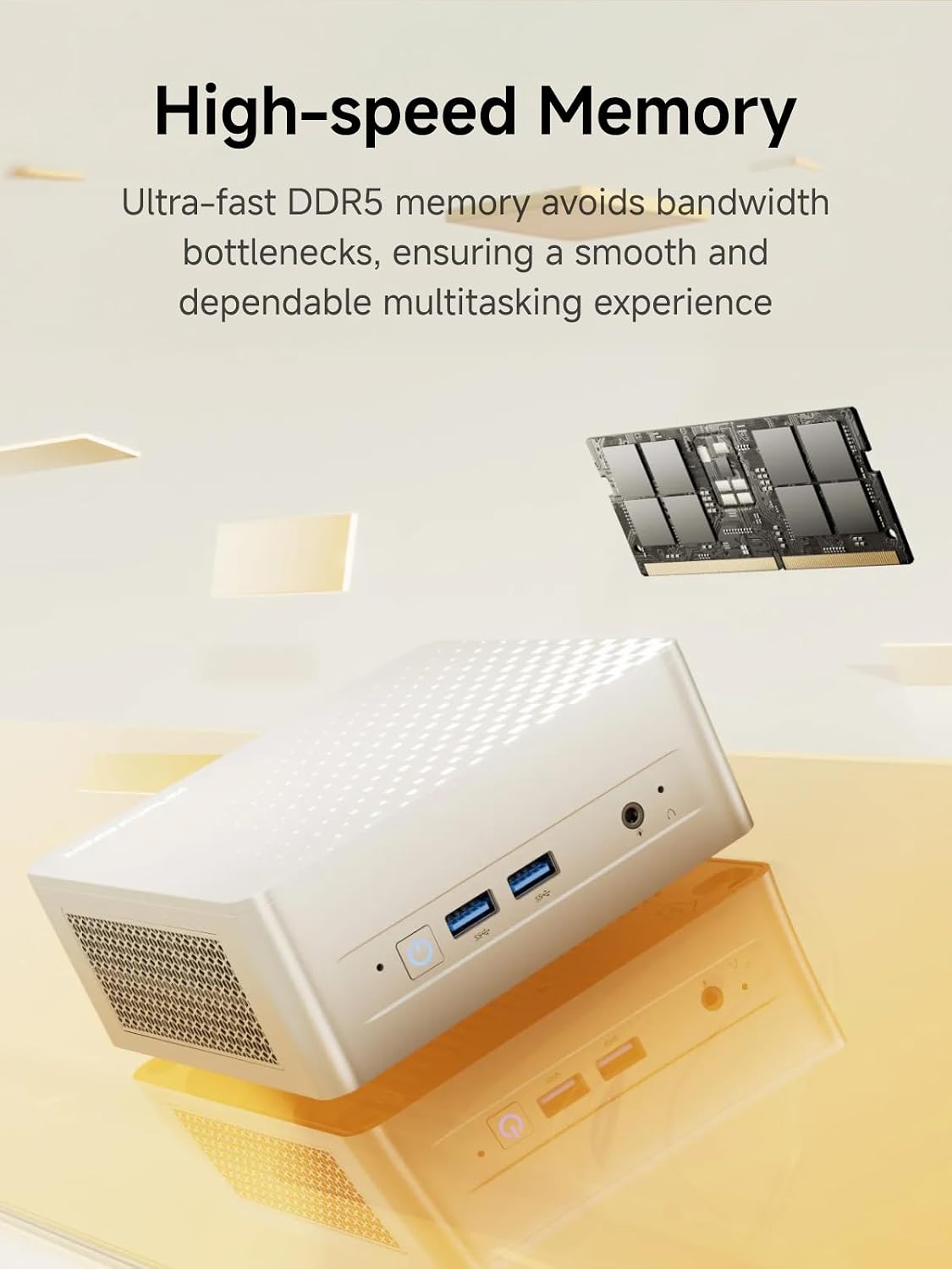 MINISFORUM M1 Plus Mini PC, Intel Core i5-12600H (12C/16T, 4.5GHz), 16GB DDR5 RAM, 512GB SSD, Triple 4K Display (HDMI/DP/USB 4.0), Dual 2.5GbE Port, WiFi 6E, Compact Desktop Computer