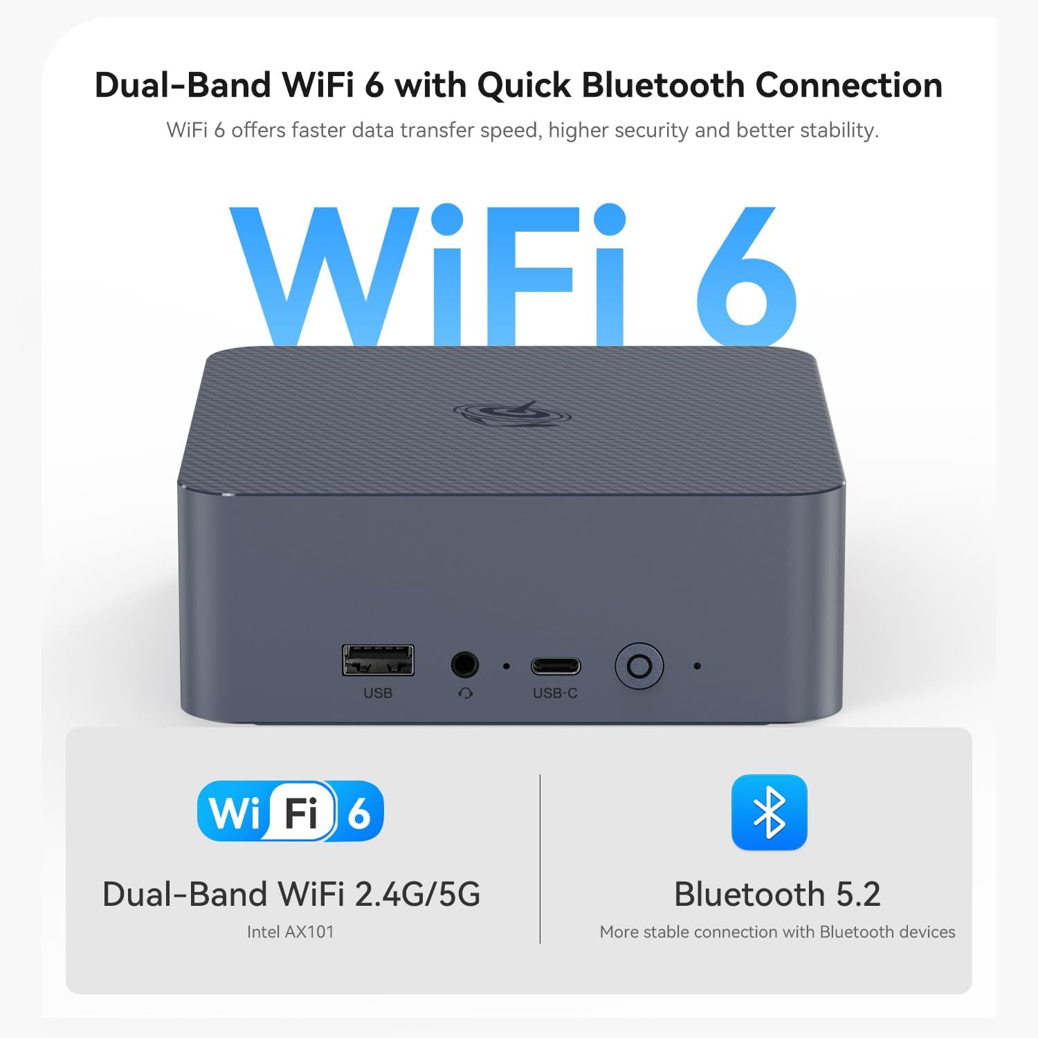 Beelink EQi13 Pro Mini PC, Intel Core i5 13500H (up to 4.7GHz) 12C/16T, Mini Computer 16GB LPDDR5 500G PCIe4.0 SSD, Desktop Computer Built-in PSU/Dual Display/4K 60Hz/WiFi6/BT5.2/HTPC/Home