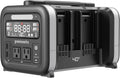Greenworks 40V 500W Portable Power Station, 4-Slot Inverter, 2 AC Outlets, 5 USB Ports, Smart APP Control Power Generator, Outdoor Backup Power Supply (POWER 75+TOOLS, BATTERY SOLD SEPARATELY),Black