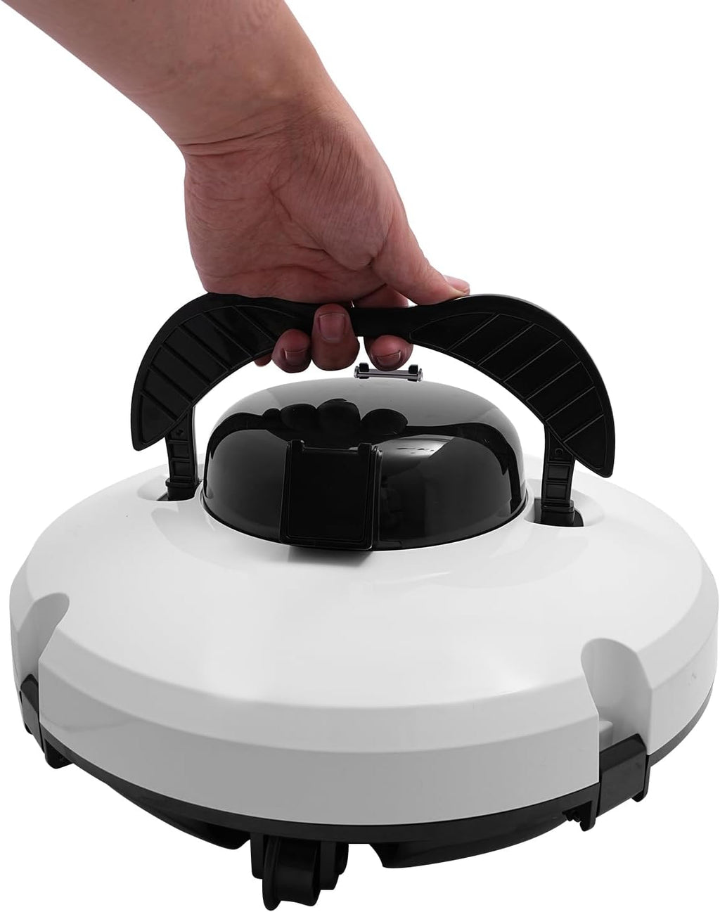 Pool Robot, Cordless Pool Cleaner, Automatic Robotic, Swimming Pool Vacuum Cleaner, Cleaning Machine, 5200 mAh, IPX8 Waterproof, for Above Ground & In Ground Pools, White