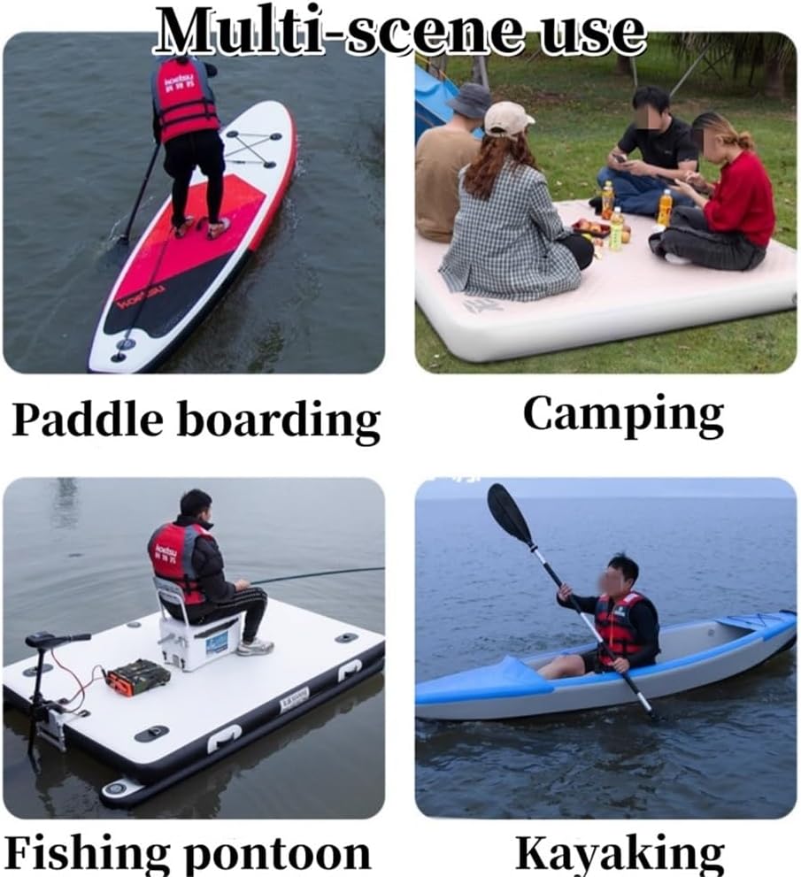 Kayak Seats with Adjustable Back Support, Adjustment Paddleboard Seat with Non-Slip Foot Pad, Aluminum Multi-Function Canoe Seat, Foldable Paddle Board Seat