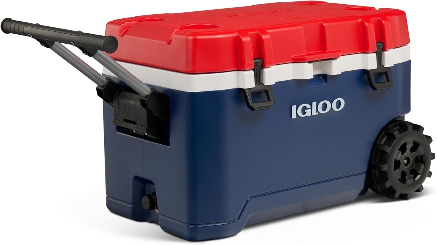 Igloo Trailmate 75Qt Wheeled Cooler, Insulated Hard Shell Ice Chest, Americana