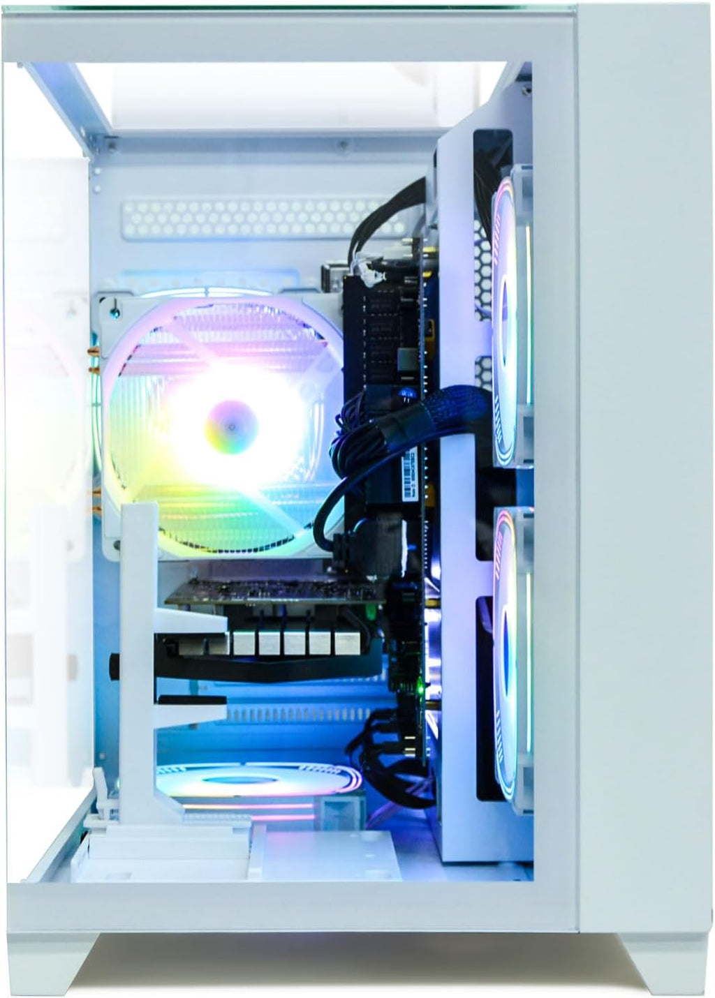 LXZ Gaming PC Desktop, I5-12400F, 2.5GHz, GeForce RTX 3050 6GB, 16GB DDR4 RAM, 1TB NVME SSD, for Gaming and Work, White