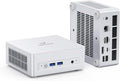 MINISFORUM UM880 Plus Mini PC AMD Ryzen 7 8845HS Desktop Computer Barebone Version Without RAM/SSD/OS, HDMI/DP/USB4 8K@60Hz Output, 2.5G RJ45 Port, Oculink Port, 4xUSB Port Radeon 780M Micro Computer