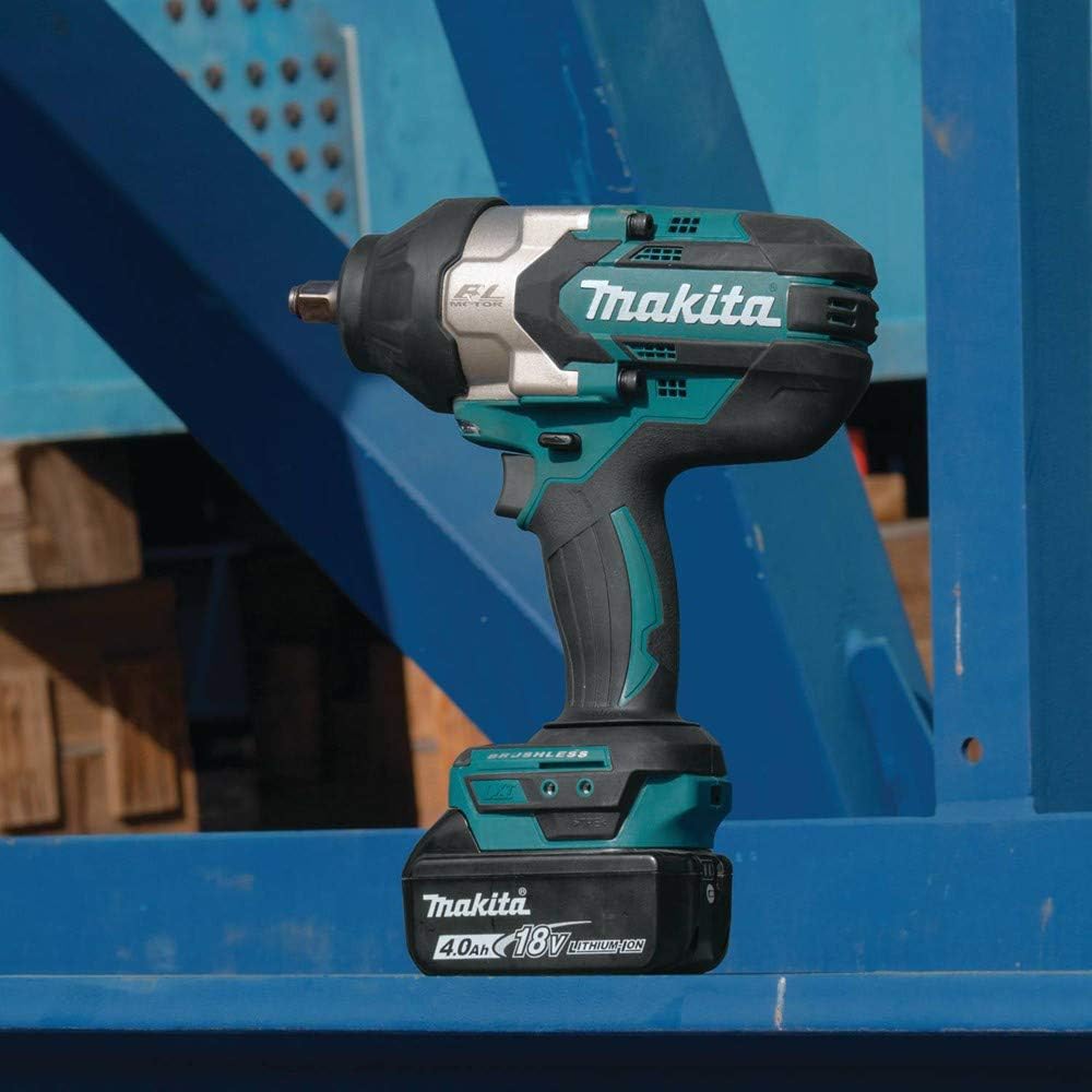 Makita XWT08Z 18V LXT® Lithium-Ion Brushless Cordless High-Torque 1/2' Sq. Drive Impact Wrench, Tool Only
