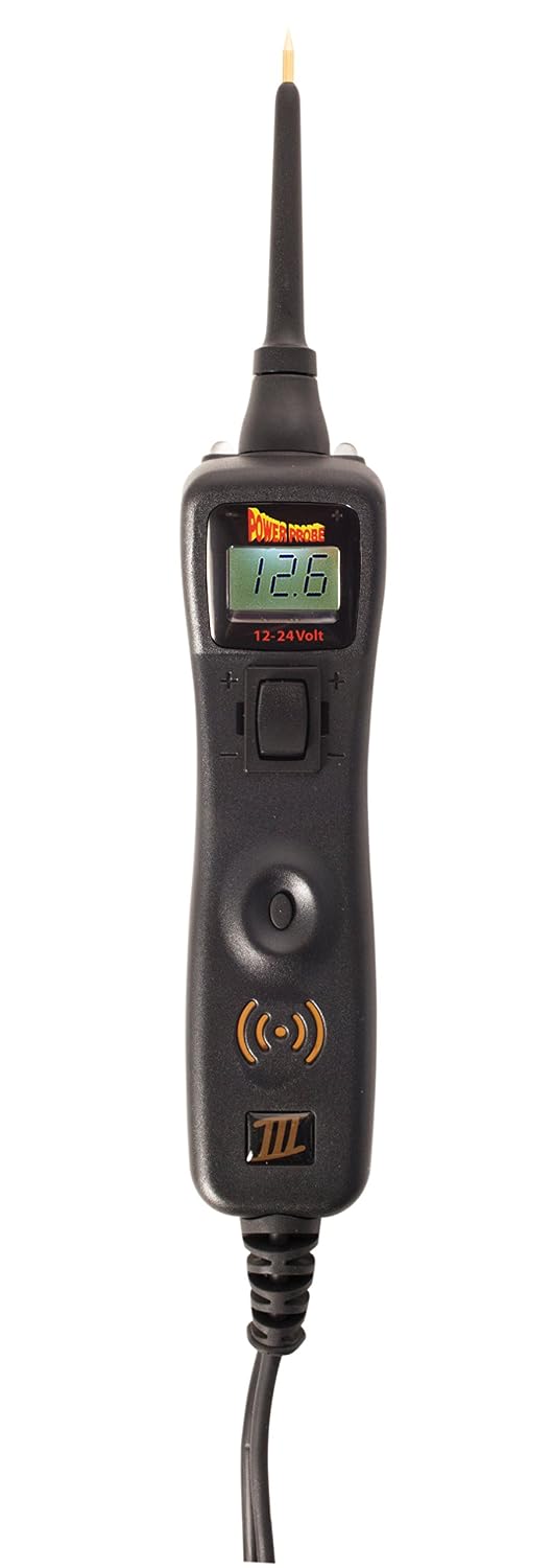 Power Probe III Clamshell - [Car Automotive Diagnostic Test Tool, Digital Volt Meter, AC/DC Current Resistance, Circuit Tester] (Black)