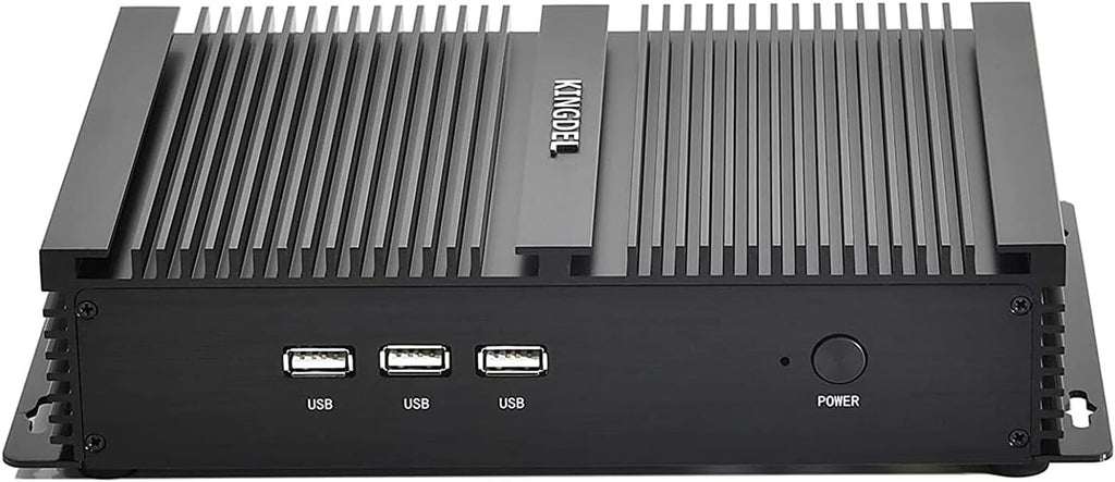 KINGDEL Fanless Mini PC, 4 Cores i5-8250U 8th Gen. CPU, 32GB DDR4 RAM 1TB SSD, 4K (4096x2304), 2xCOM RS232, 4xUSB 3.0, HD VGA for Business/Office/Home Use