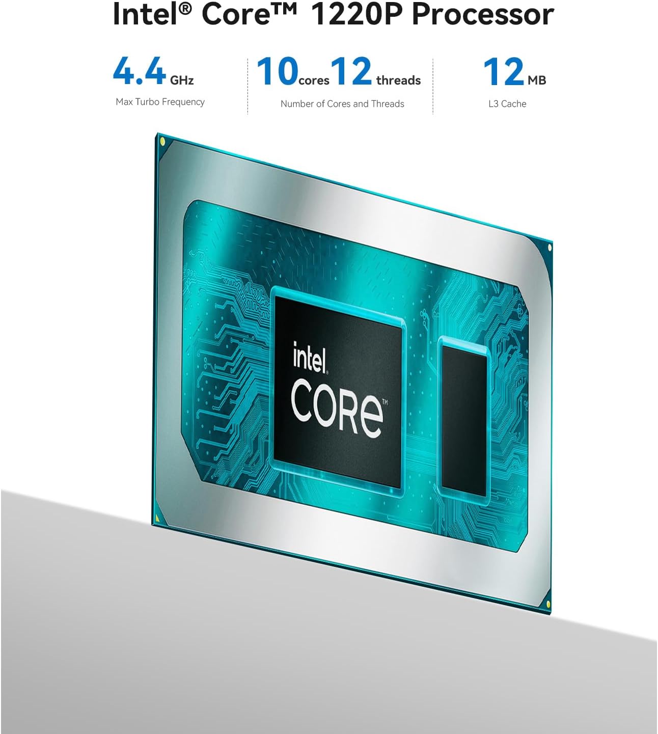 Beelink EQi12 Ai Mini PC, Intel 12th Core 1220P(10C/12T, Up to 4.4GHz), Copilot Mini Computer 16G DDR4 RAM 500GB NVMe PCIE4.0 SSD, Built-in PSU 4K@60Hz Dual Display HDMI2.1/WiFi6/BT5.2/1000Mbp