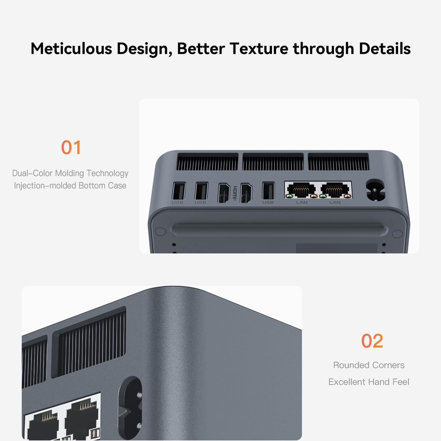 Beelink EQR5 Mini PC, AMD Ryzen 5 5625U (up to 4.3GHz, 6C/12T), Mini Computer 16G DDR4 RAM 500GB M.2 PCIe 3.0 SSD, Micro PC 4K Dual Screen Display/WiFi 6/BT5.2/Built-in PSU/Office/School/Gaming