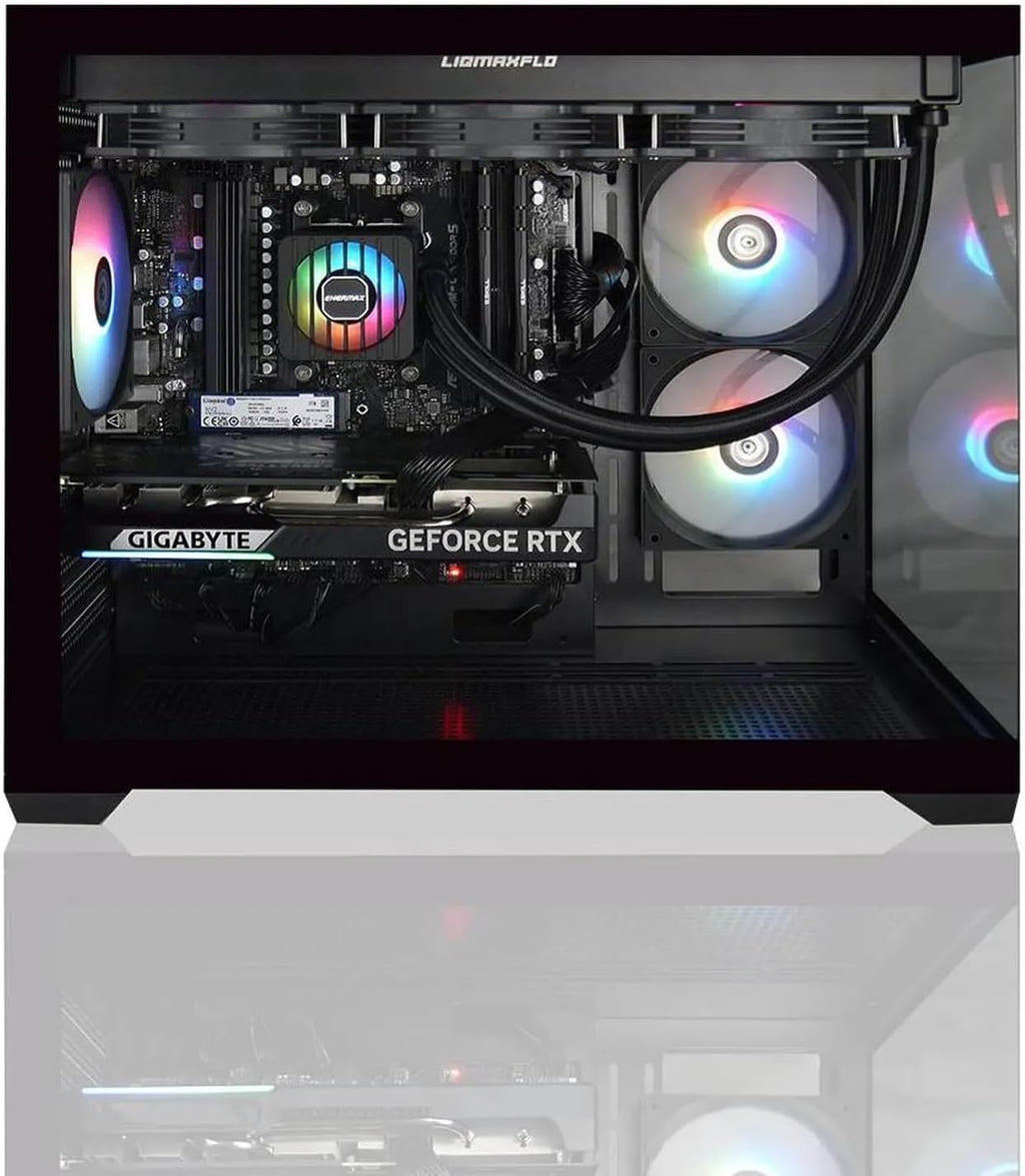 Hellfire Gaming PC AMD Ryzen 7 9700X ; RTX 5070 12GB; 32GB DDR RAM; 1 TB NVME M.2 SSD; 360mm AIO Liquid Cooler; ARGB Fans; WiFi/AC ; Dual Chamber Case; Windows 11 Home