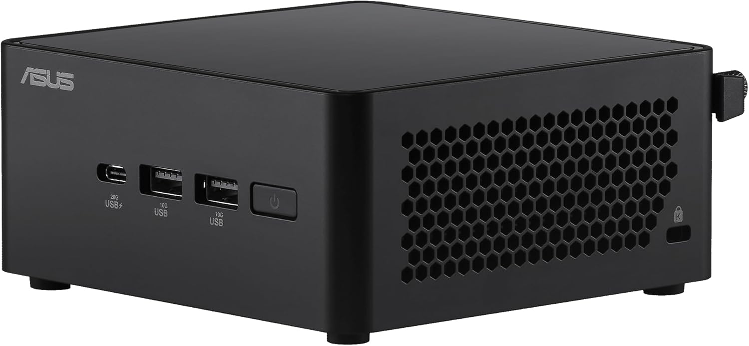 ASUS NUC 14 Pro Tall Full System Mini PC with Intel 14th Gen Core Ultra 5 125H, 16GB DDR5 RAM, 512GB PCIe G4x4 NVMe SSD, Thunderbolt 4, Win 11 Pro, Toolless Chassis Access, VESA Mount Included