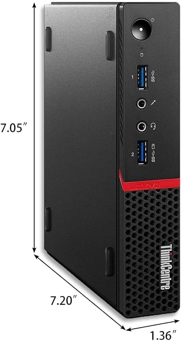 Lenovo ThinkCentre M700 Tiny Desktop Computer PC, Intel Quad Core i5-6500T 2.5GHz, 8G DDR4, 256G SSD, WiFi, Keyboard & Mouse, 2 DisplayPort, Windows 11 Pro (Renewed)