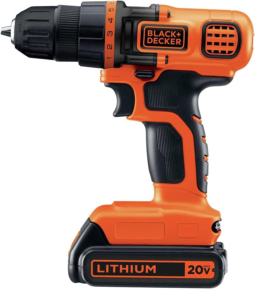 BLACK+DECKER 20V MAX Power Tool Combo Kit, 4-Tool Cordless Power Tool Set with 2 Batteries and Charger (BD4KITCDCRL)