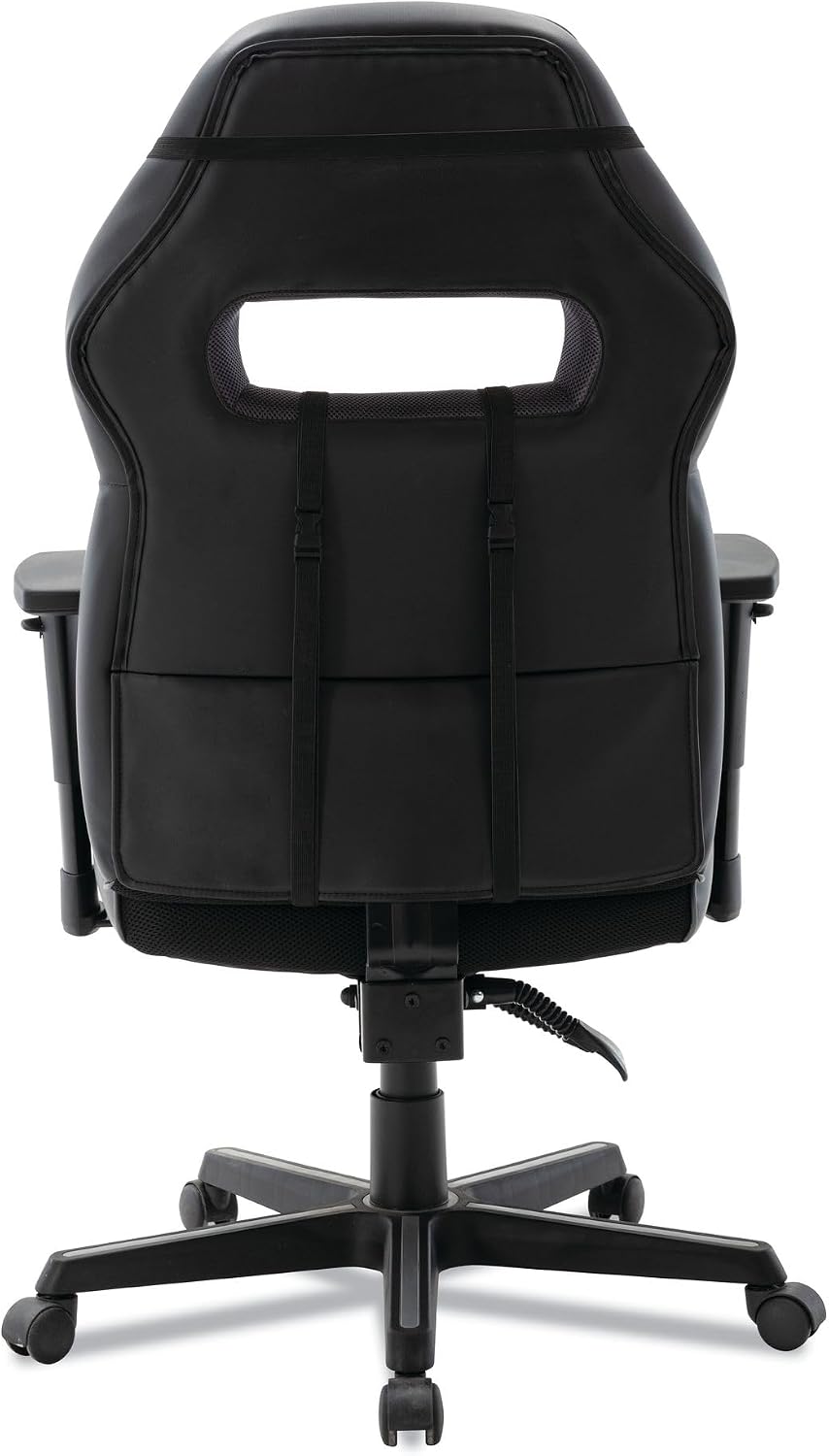 Alera Racing Style Ergonomic Gaming Chair, Supports 275 Lb, 15.91' to 19.8' Seat Height, Black/Gray Trim Seat/Back, Black/Gray Base