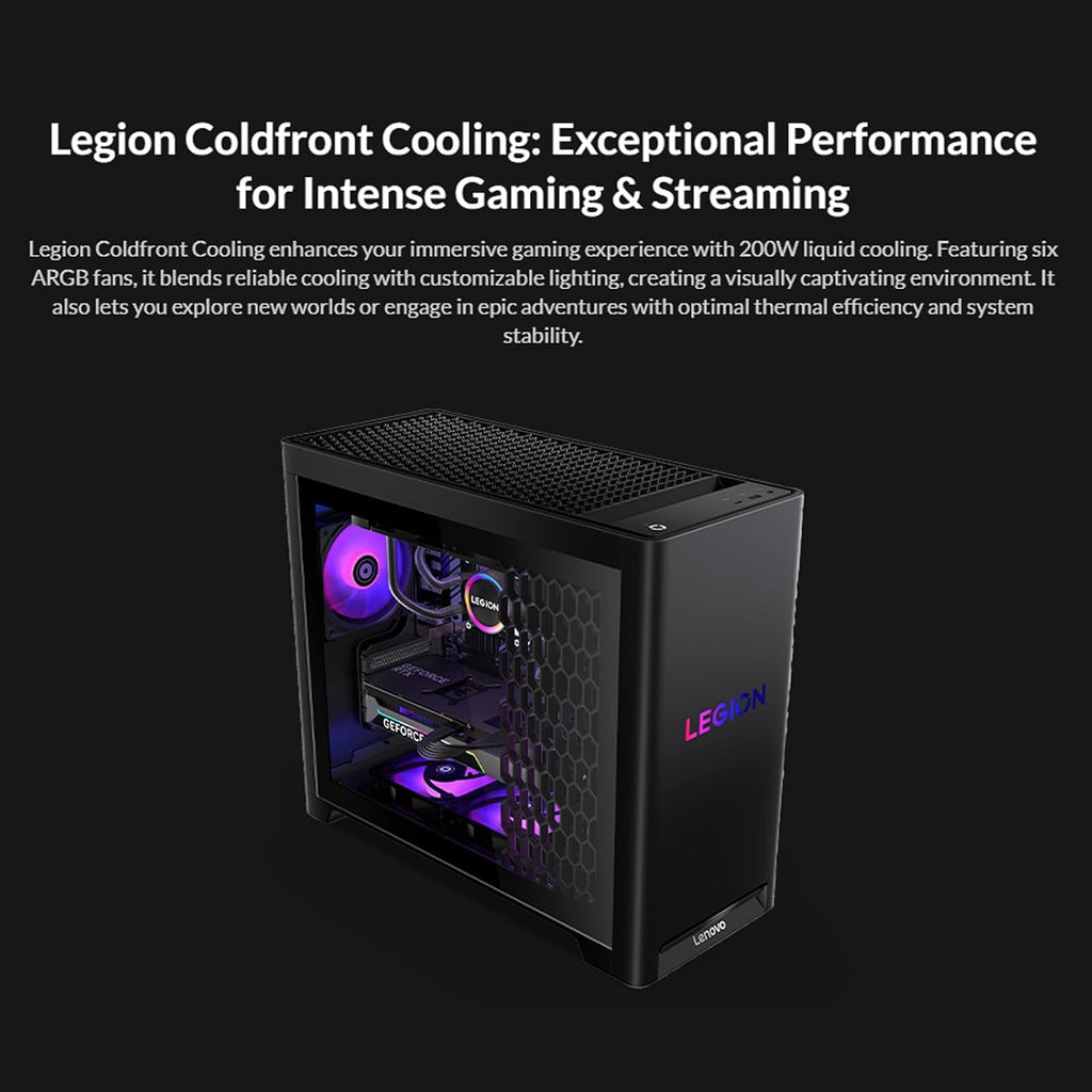 Lenovo Legion Tower 5i Gen 10 Gaming Desktop Computer, Intel Ultra9 275HX (24-Core), GeForce RTX 5070 Ti, 200W Liquid Cooling, USB KB & Mouse & Accessories, Win 11 Pro, 32GB DDR5, 1TB SSD, 2TB HDD