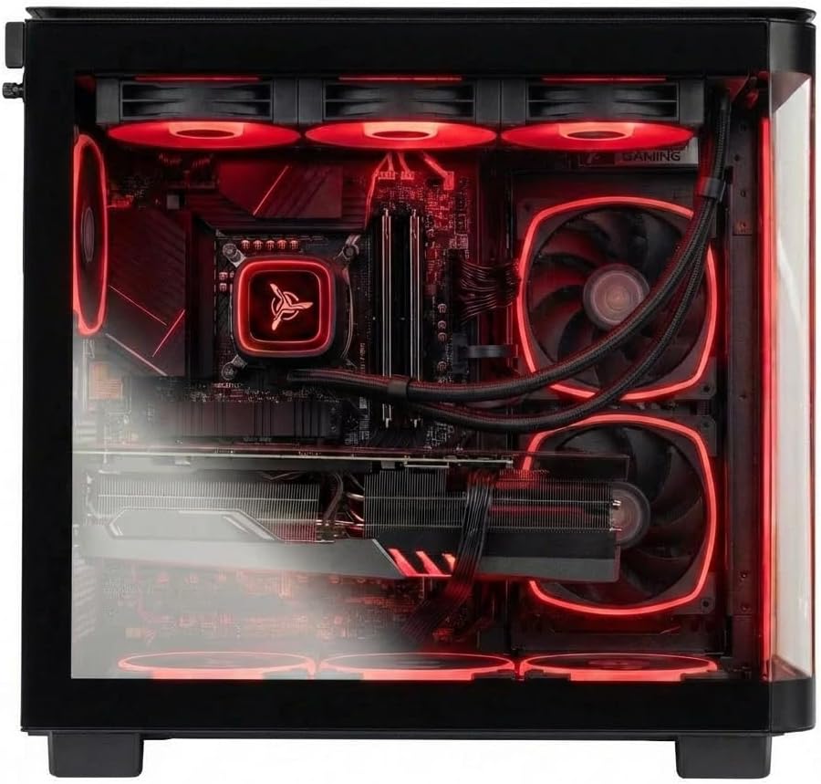 Skytech Gaming King 95 Gaming PC, AMD Ryzen 7 9800X3D 4.7GHz, NVIDIA RTX 5070 Ti 16GB VRAM, 1TB Gen4 NVMe SSD, 24GB DDR5 RAM 6000, 850W Gold ATX 3 PSU, 360 ARGB AIO, WI-FI 5, Windows 11, Desktop