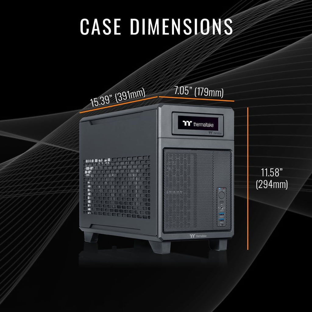 Thermaltake LCGS Traveler 7870 Mini-ITX Gaming PC (AMD Ryzen™ 7 7800X3D, ToughRam 32GB DDR5 6000MT/s RGB Memory, NVIDIA® GeForce RTX™ 5070, 2TB NVMe M.2, WiFi, Windows 11) TR1B-B850-570-LCS
