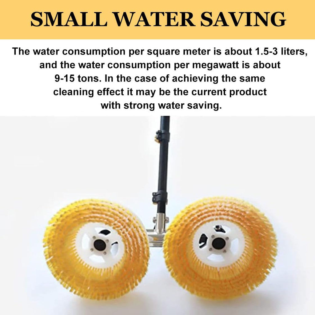 Solar Panel Electric Cleaning Tool, House Water Fed Pole Kit, Electric Water Fed Kit, Extendable Water Fed Pool Cleaning Brush and Other Cleaning Activities,7.5m