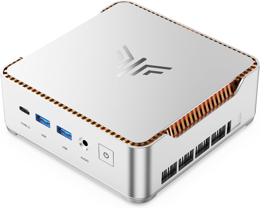 KAMRUI Hyper H2 Mini PC, Intel Core 14450HX (Beats i7-1195G7/12700H), 16GB RAM 512GB PCIe4.0 SSD, Triple 4K, HDMI, DP, USB-C, Ethernet, Mini Desktop Computer for Office, Business