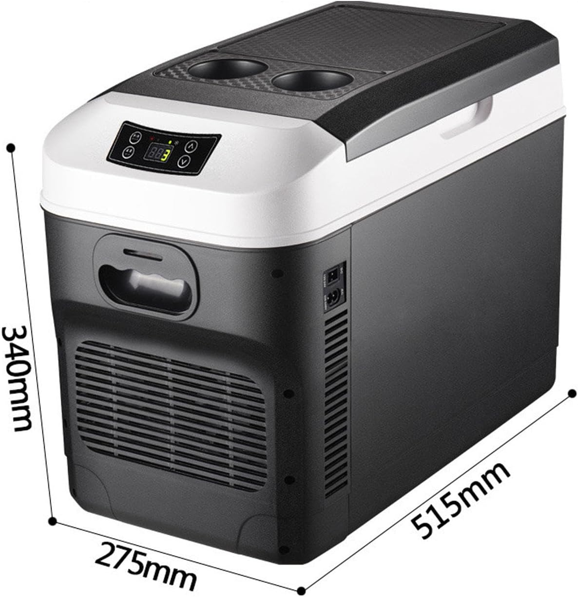 12/24V Mini Car Refrigerator 20 Liter Capacity, Portable Electric Cooler Warmer 220V Small Fridge for Christmas's Day Gift, Skincare, Beverage, Food, Home, Office and Car,A
