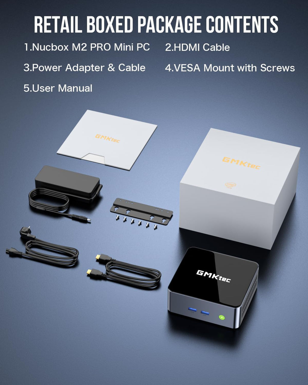 GMKtec Mini PC Intel Core i7-1185G7 (Turbo 4.8 GHz) 16GB DDR4 512GB SSD M2 Pro S Desktop Mini Computers WiFi 6, USB4.0, BT 5.2, DP, HDMI, RJ45 2.5G