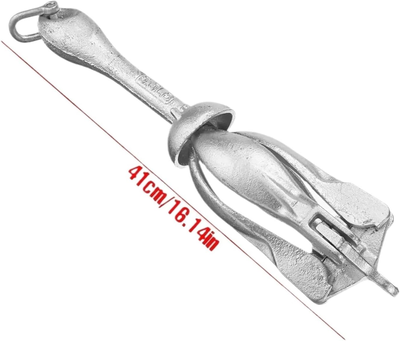 Folding Anchor, 2.5KG/3.2KG Cast Aluminum Boat Folding Grapnel Anchor Docking Hardware for Marine Yacht Canoe,for Small Boats Canoe Paddle Boards