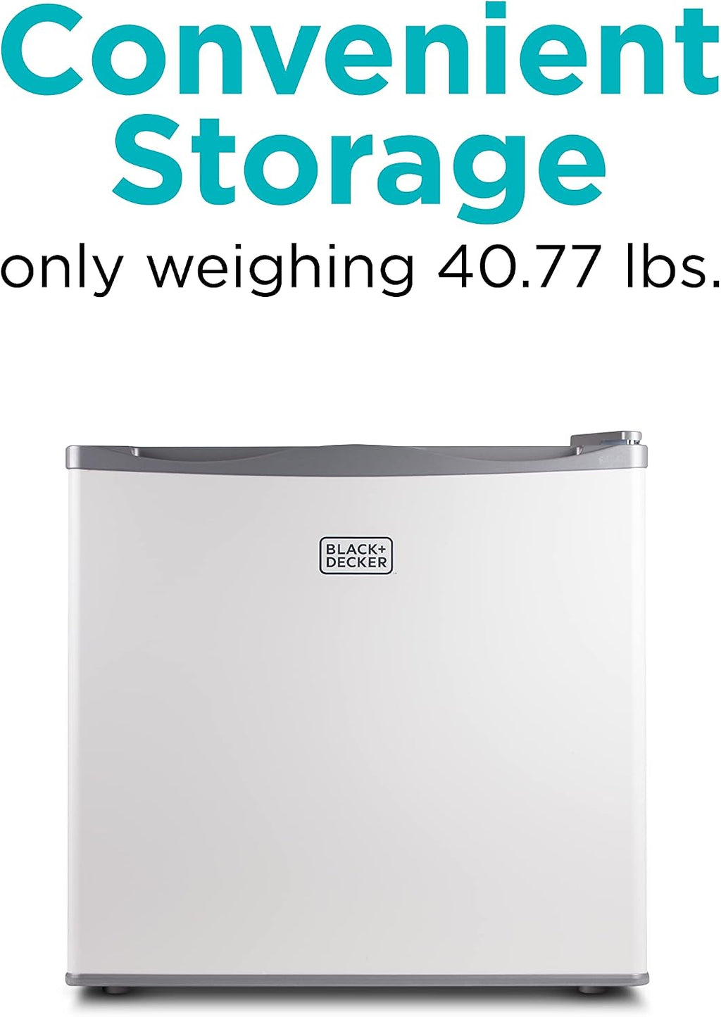 BLACK+DECKER 1.2 Cu. Ft. Compact Upright Freezer, Mini Deep Freeze with Full-Width Wire Shelf