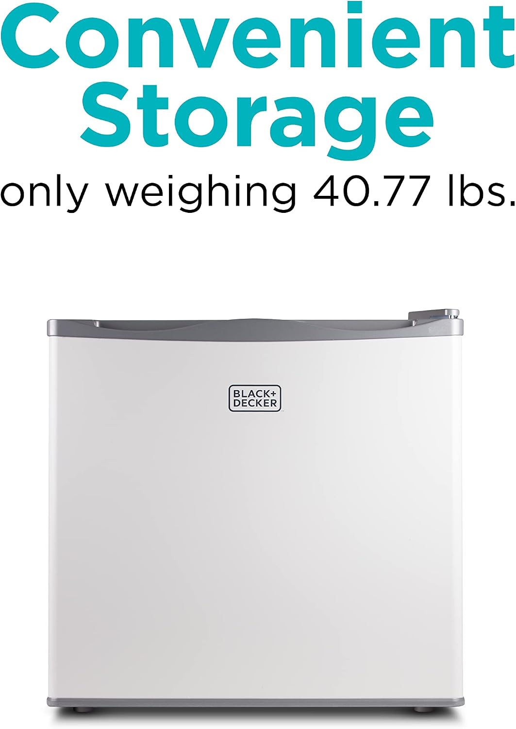 BLACK+DECKER 1.2 Cu. Ft. Compact Upright Freezer, Mini Deep Freeze with Full-Width Wire Shelf
