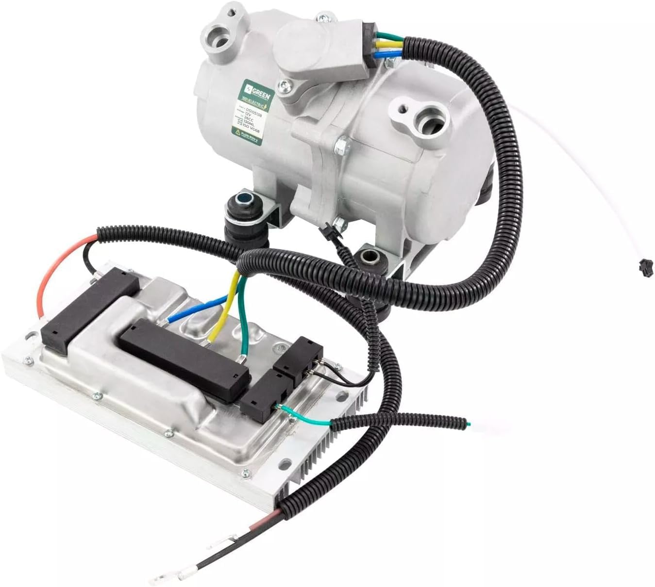 New A/C Universal Kit Underdash Electric Compressor Air Conditioner 12v W/AC Control Panel