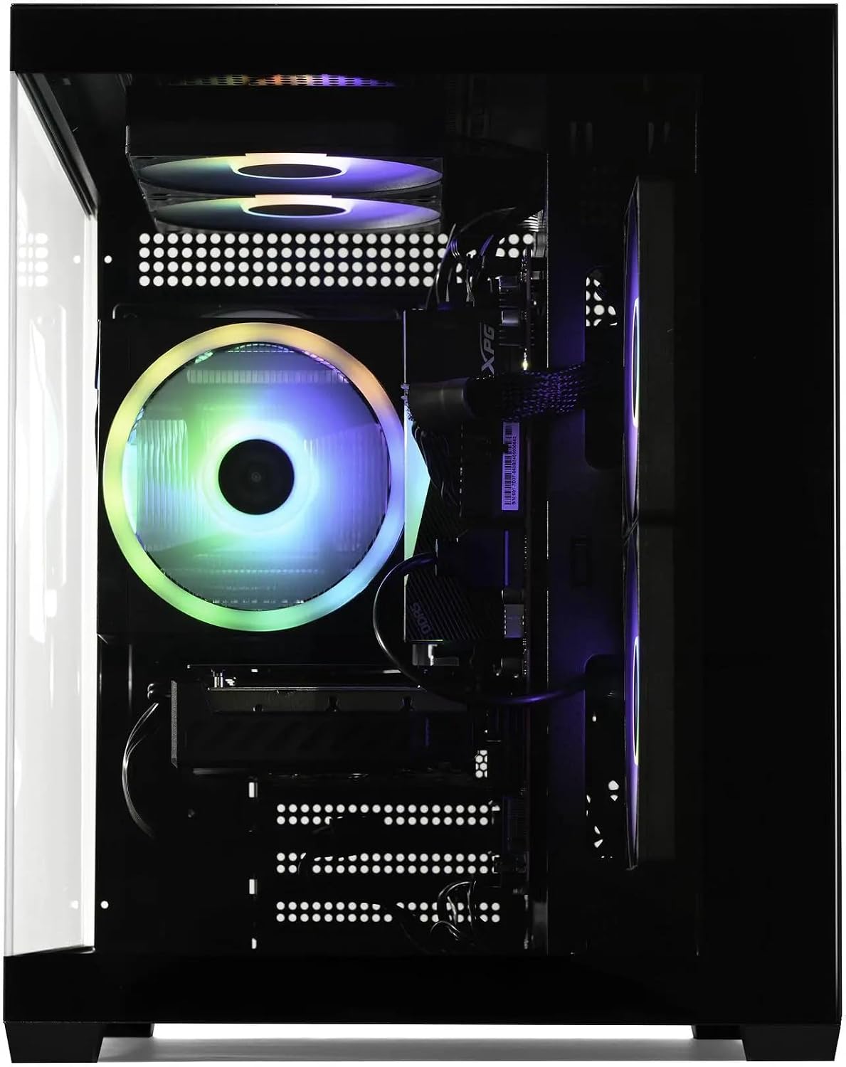 STORMCRAFT Sirius AI Gaming Desktop, Intel i5 14400F, Arc B570 10GB GDDR6 Supports 1440P Gaming, 16GB DDR4 RGB Memory, 1TB NVMe SSD, VR Ready PC Gamer