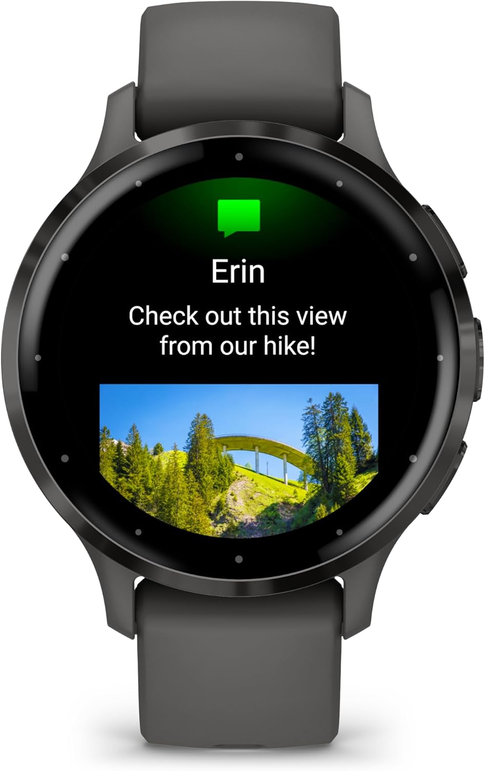 Garmin Venu 3S Advanced Fitness and Health Tracker Smartwatch with Slate Stainless Steel Bezel with Pebble Gray Case and Silicone Band 1.2 Inch AMOLED Touch Screen Display Bundle with Accessories