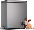 LifePlus Chest Freezer 3.5 Cubic Feet with Removable Basket and Fast Cooling, Small Deep Freezer, Adjustable Temperature, Energy Saving, Low Noise,Top Open Door Compact Freezer for Kitchen Garage