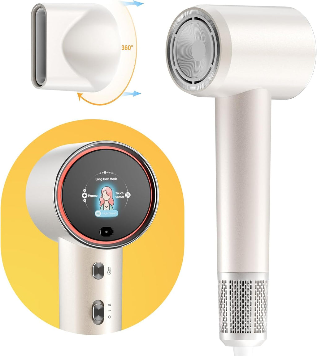 High-Speed Ionic Hair Dryer, 3.6 Billion Plasma Care, 5 Modes, Thermo-Control, Fast Drying, Blow Dryer for Home Travel